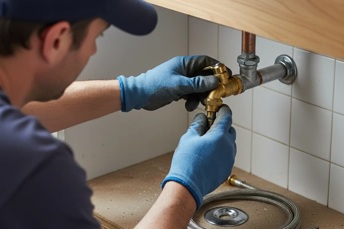Shutoff valve and fitting work during Emergency Plumbing in Summit